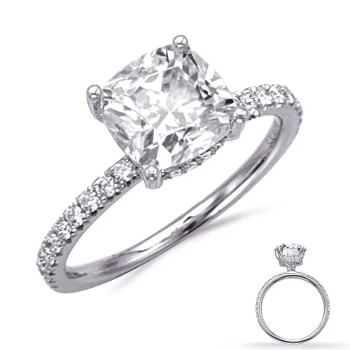 S Kashi & Sons Halo - Hidden Engagement Ring EN8410-8.5CUWG