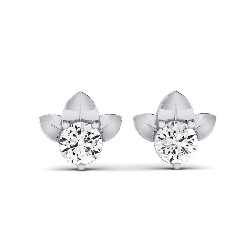 Reed Round Lab Diamond Stud Earrings