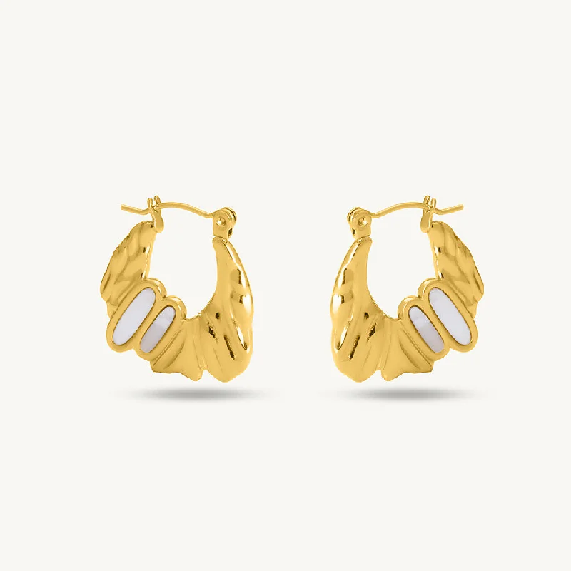 Golden Gateway Hoop Earrings