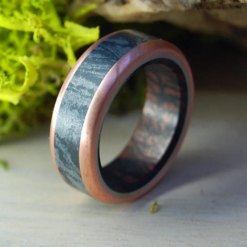 Cuprum Maximus | Men's Copper, Mokume Gane & Titanium Wedding Ring