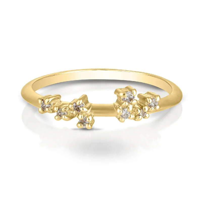 Ayla ring II | champagne diamonds