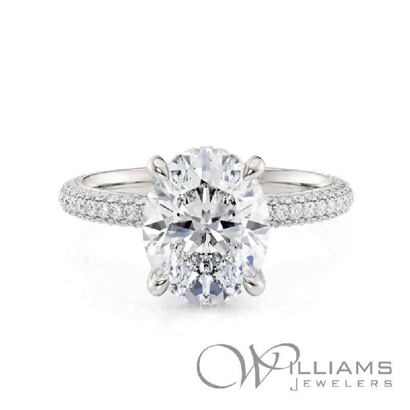 Michael M Crown 18 Karat Diamond Engagement Ring