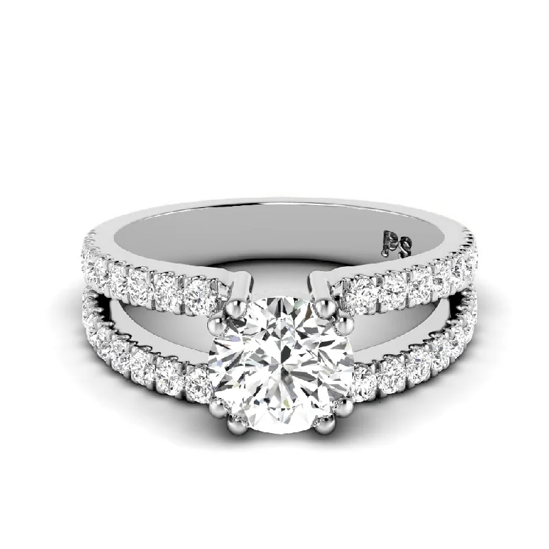 1.05-2.20 CT Round Cut Diamonds - Engagement Ring