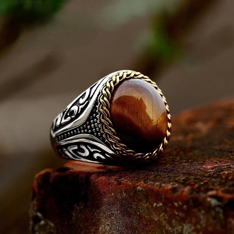 Men's Punk Opal Ring