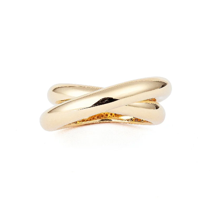 Infinity Loop Medium Plain 18K Gold Ring