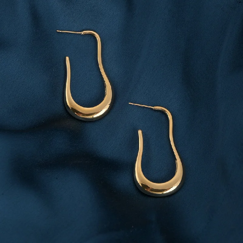 Lunar Curve Dangler Earrings