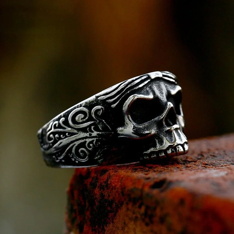 Men's Punk Skull Ring