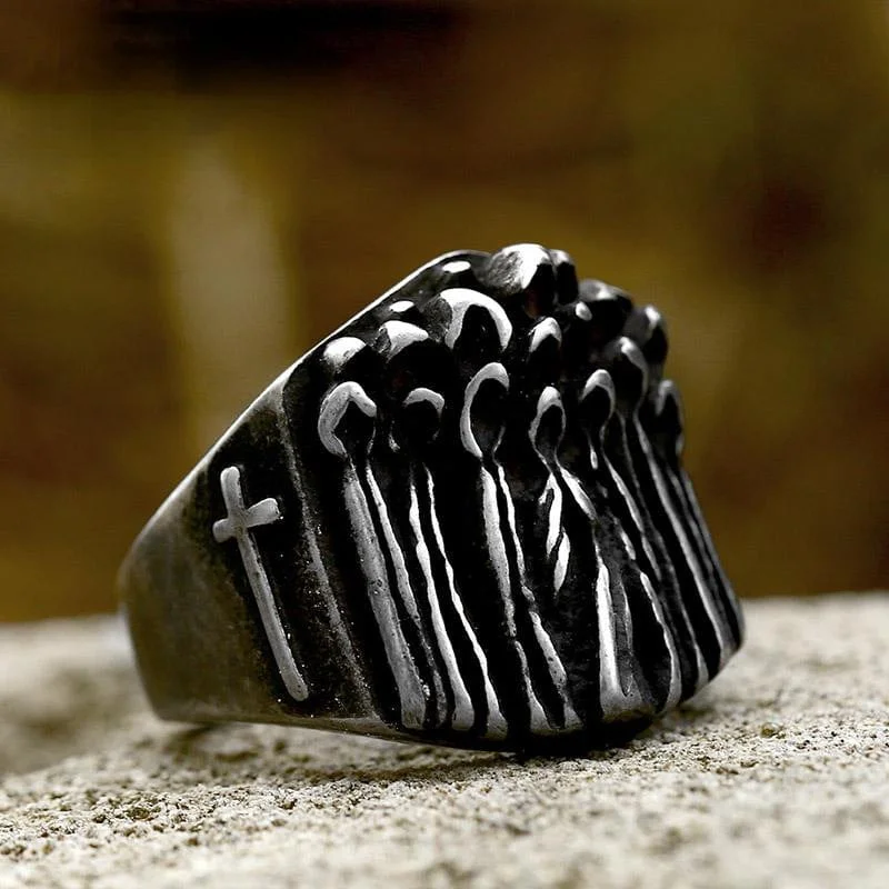 Men's Punk Death Cloak Ring