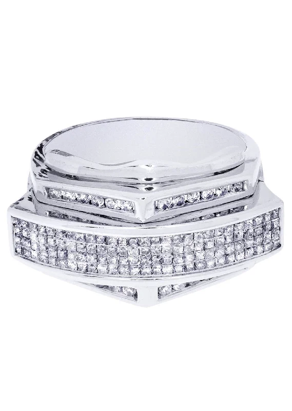 White Gold Mens Diamond Ring| 1.22 Carats| 11.96 Grams