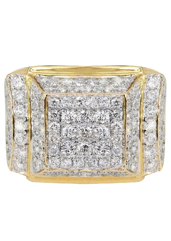 Mens Diamond Ring / Pinky Diamond Ring| 4.09 Carats