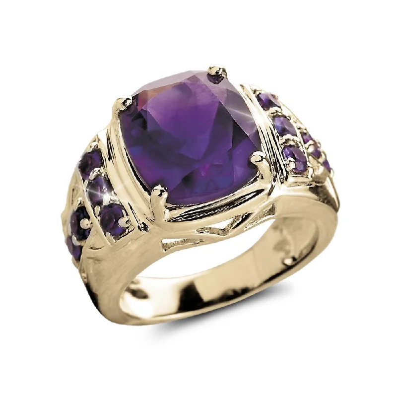 Majestic Amethyst Men's Ring