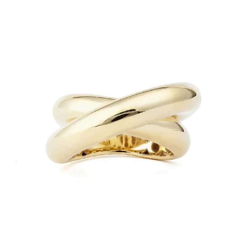 Infinity Loop Big 18K Gold Ring