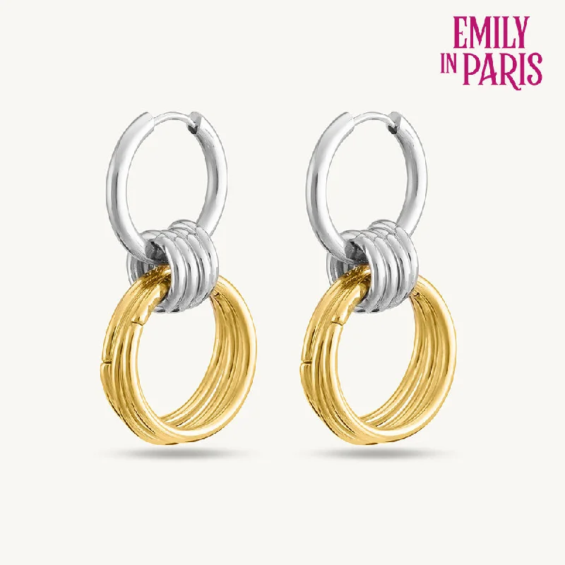 Interlocking Hoop Earrings