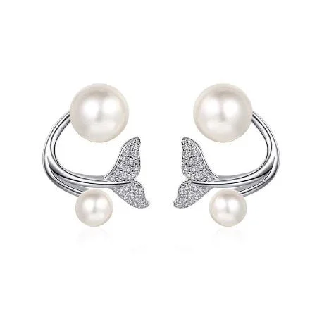 Madelyn Lab Diamond & Pearl Earrings