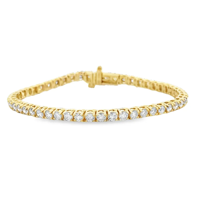 5.0 CTW Diamond Tennis Bracelet in Yellow Gold