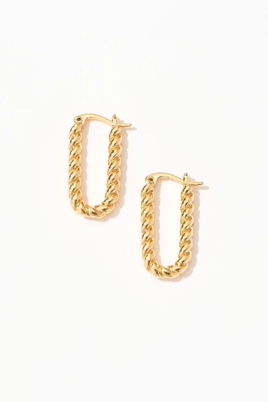 Kaia Twisted Hoop Earrings