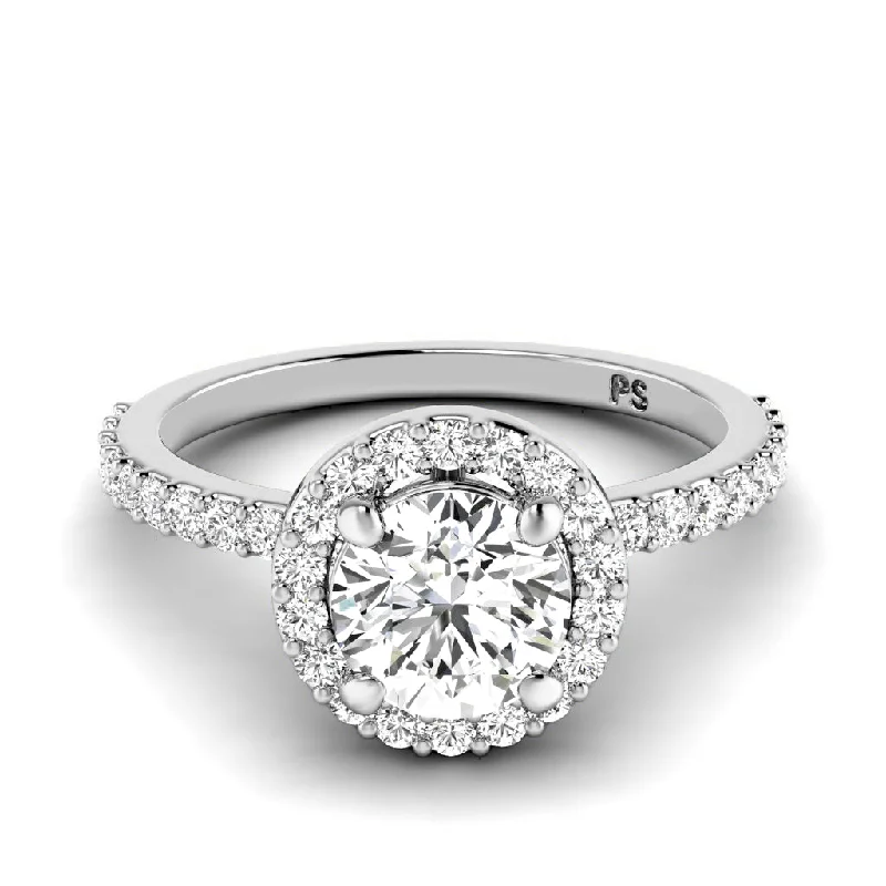 0.90-3.40 CT Round Cut Lab Grown Diamonds - Engagement Ring