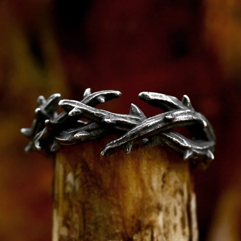 Men's Punk Branch Ring