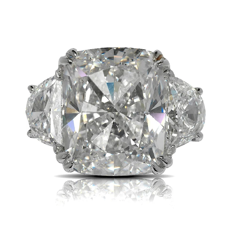 ANIPE 14 CARAT CUSHION CUT H COLOR VVS1 CLARITY DIAMOND ENGAGEMENT RING PLATINUM GIA CERTIFIED 12  CT H VVS  BY MIKE NEKTA NYC