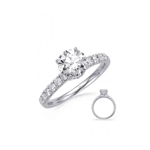 S Kashi & Sons Halo - Hidden Engagement Ring EN8394-2WG