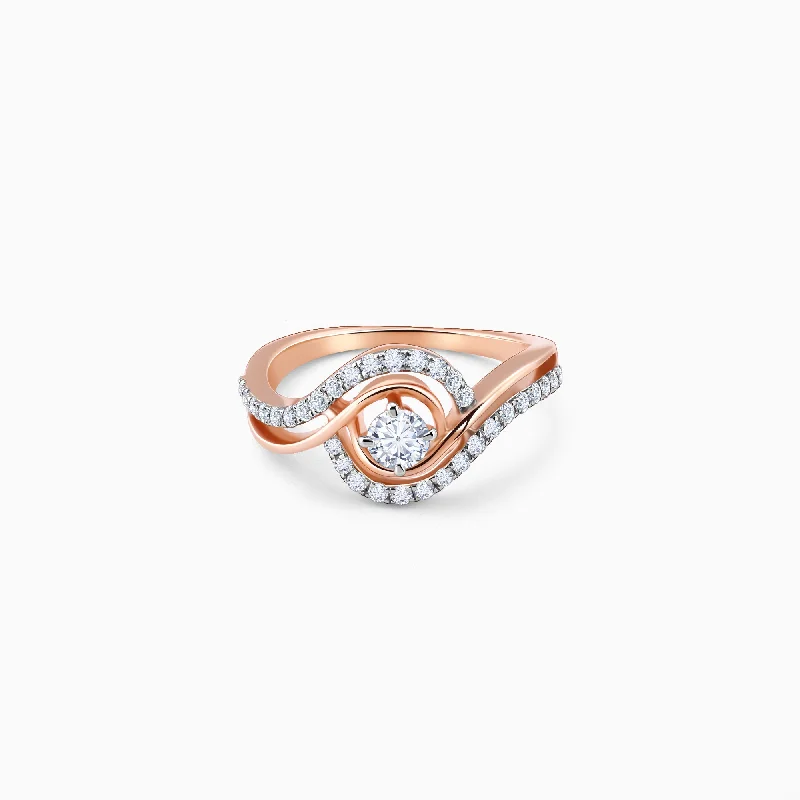 Rose Gold Rhea Solitaire Diamond Ring