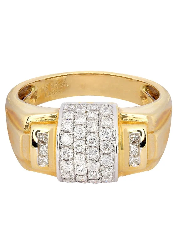 Mens Diamond Ring / Pinky Diamond Ring| 0.68 Carats