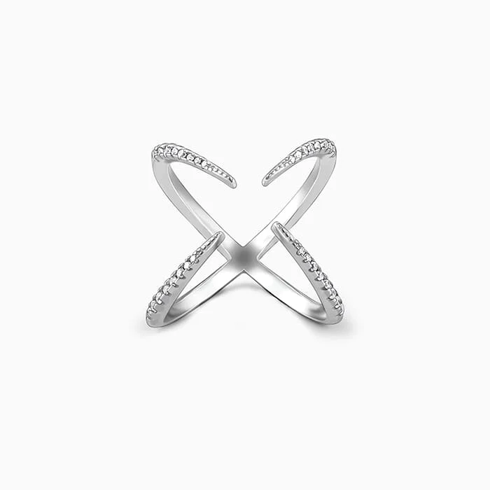 Silver Celestial Cocktail Ring