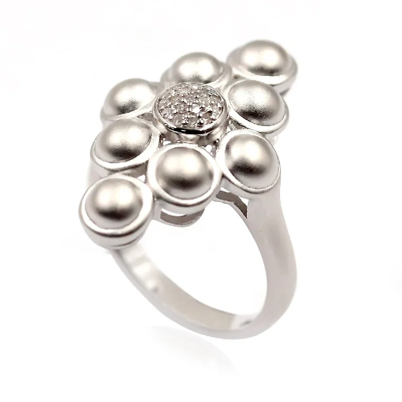 925 Sterling Silver Diamond Ring