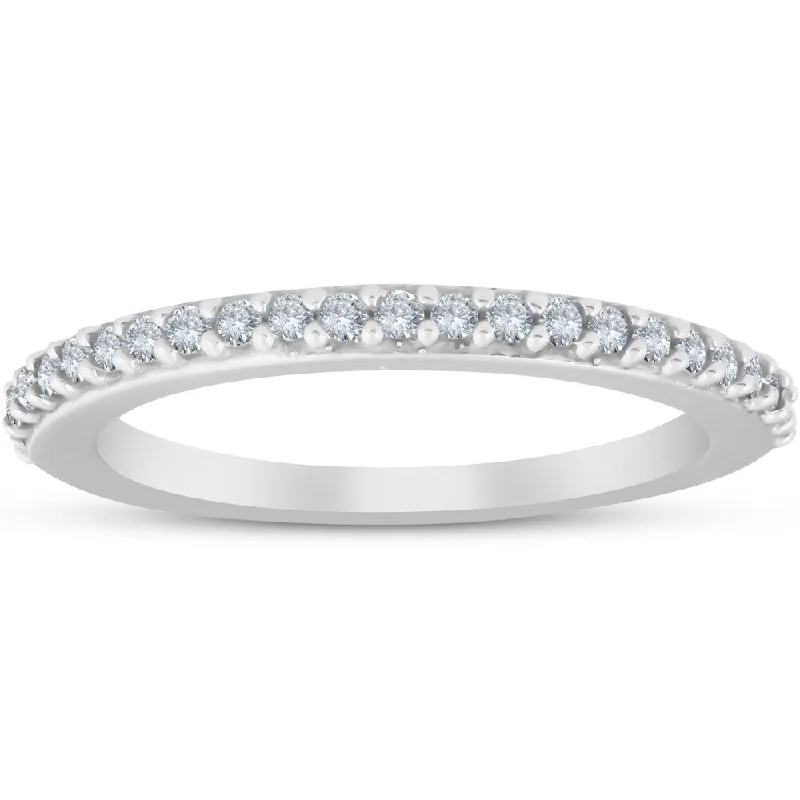 1/4ct Diamond 14k White Gold Wedding/Anniversary Ring Band