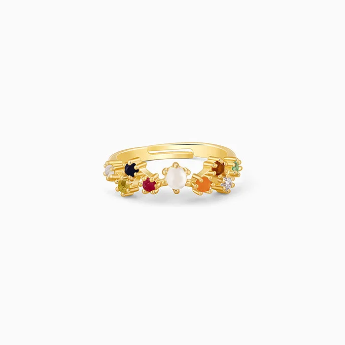 Golden Spectra Glow Ring