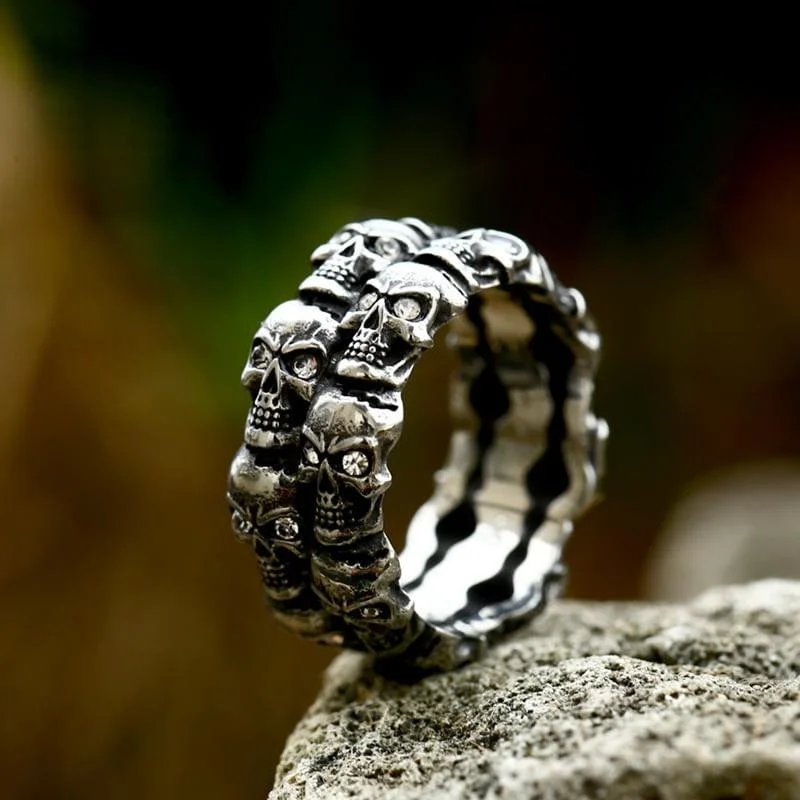 Men's Punk Skeleton Ring