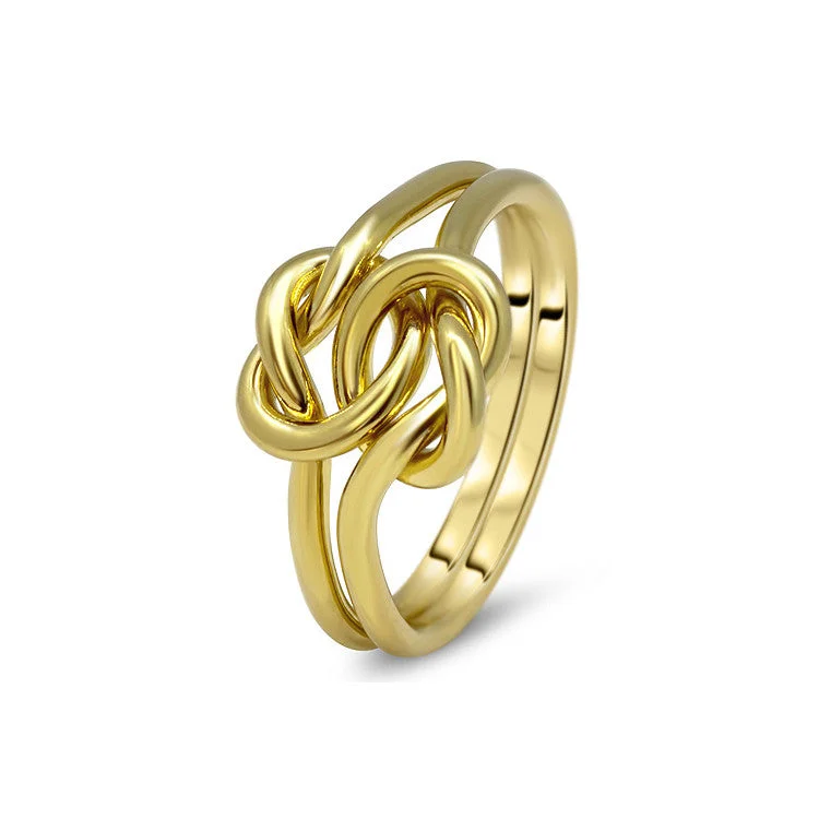 Womens Double Knot Puzzle Ring 2K1-L