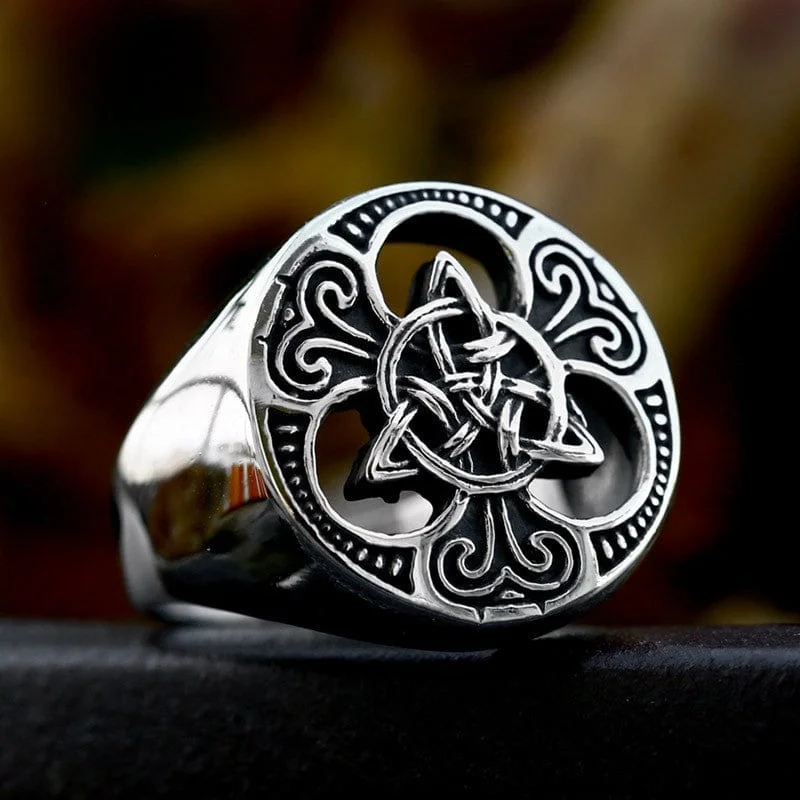 Men's Punk Celtic Knot Ring