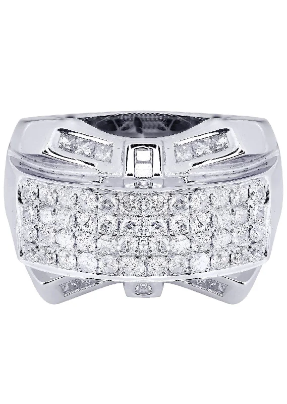 White Gold Pinky Diamond Ring| 1.14 Carats| 16.31 Grams