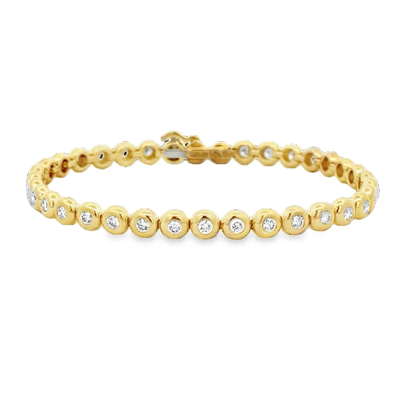 Bezel Set Diamond Bracelet in 18k Yellow Gold by Tiffany & Co.