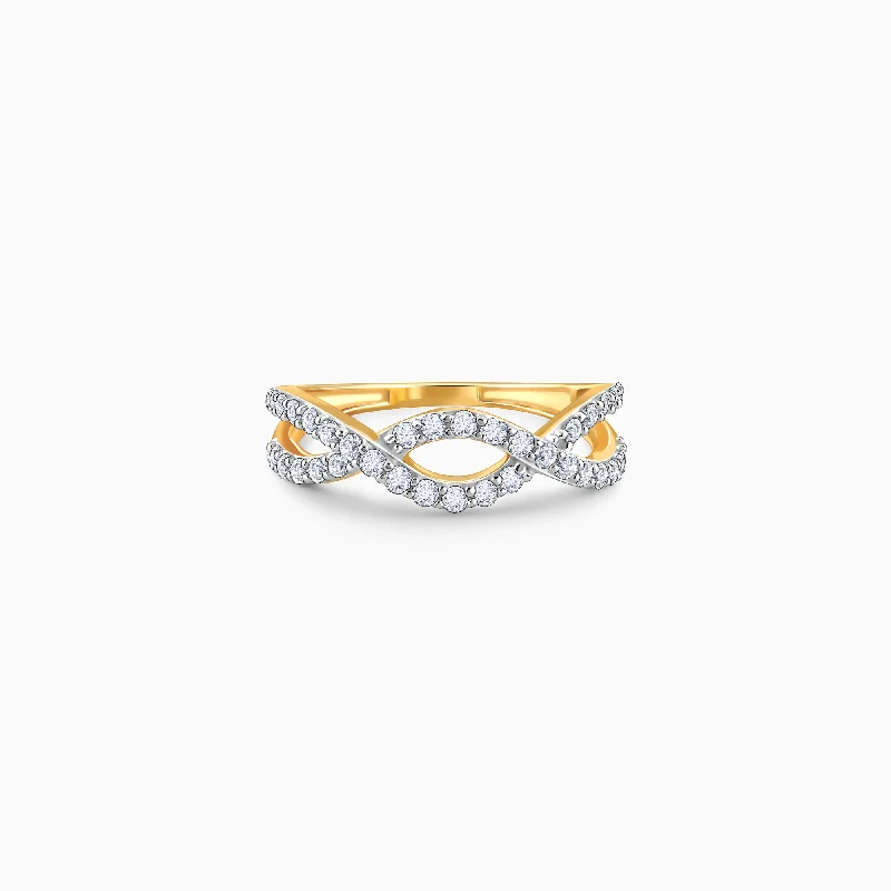 Gold Wellig Diamond Ring