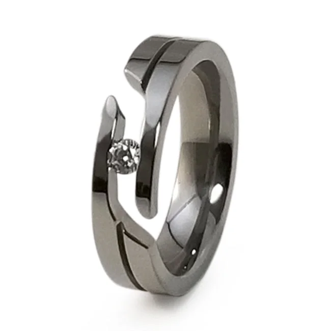 Mojo Journey Cut Titanium Ring