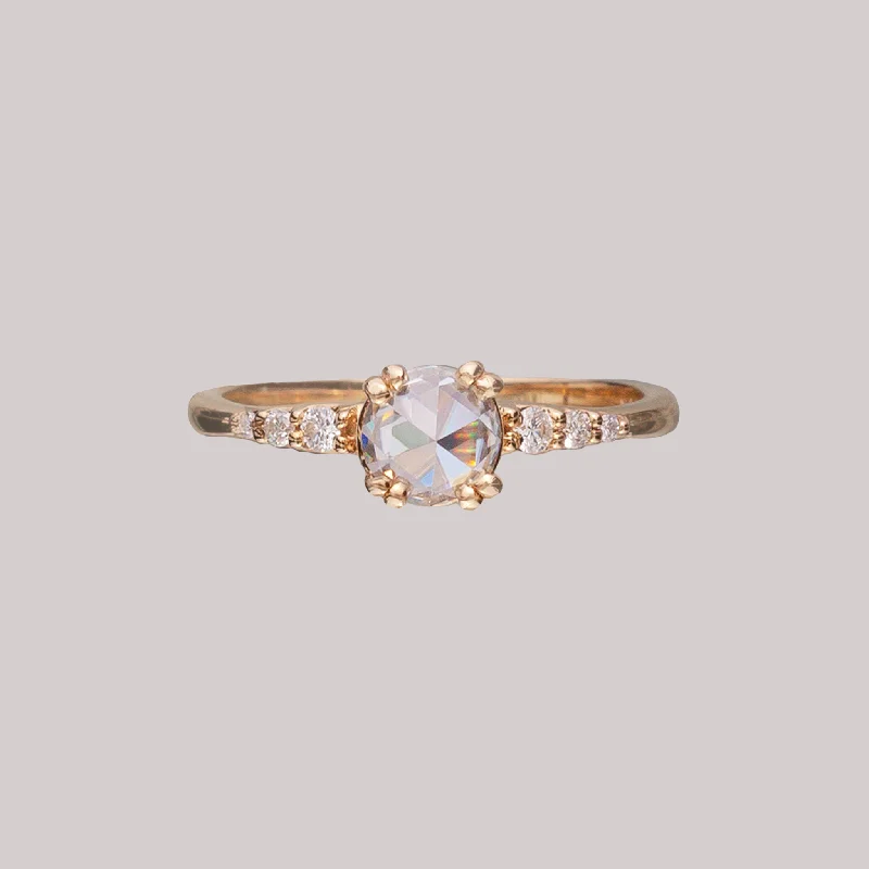 Light Rheia Rose Cut Diamond Ring