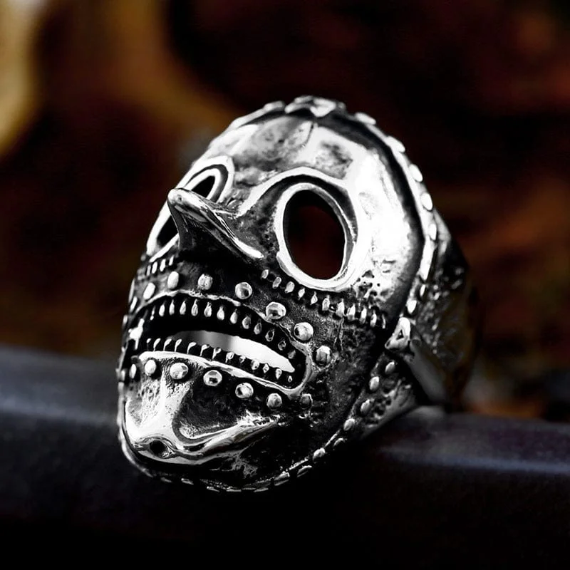 Men's Punk Skeleton Mask Ring