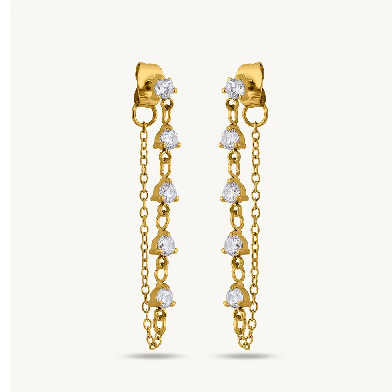 Twinkling Teardrops Drop Earrings