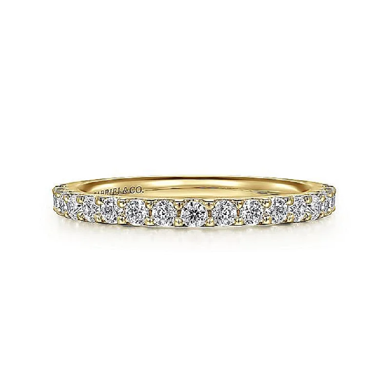 14K Yellow Gold Diamond Anniversary Band