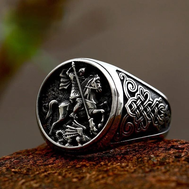 Men's Punk Knight Ring