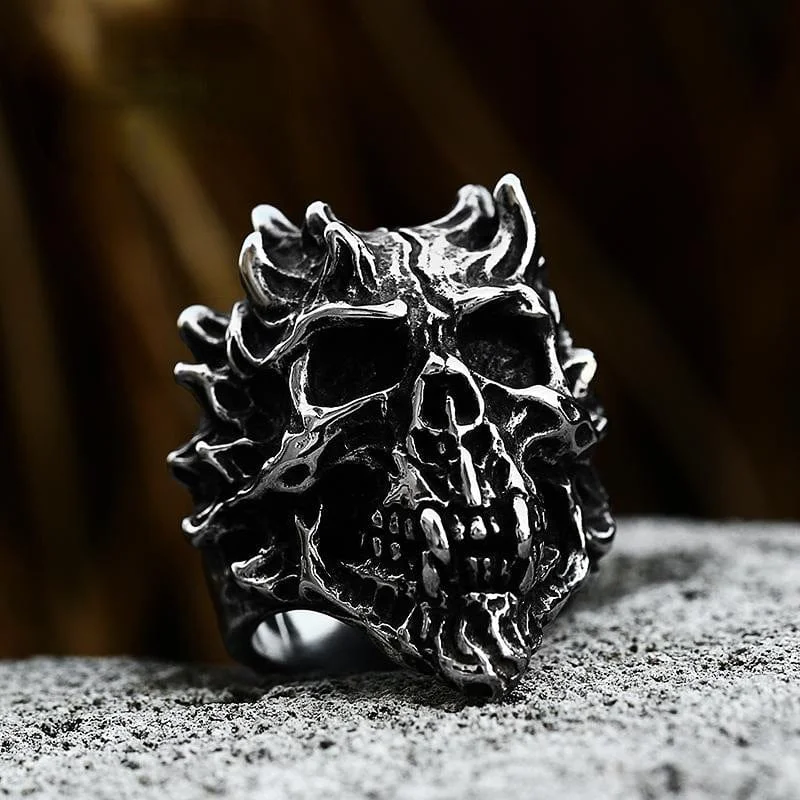 Men's Punk Skull Ring