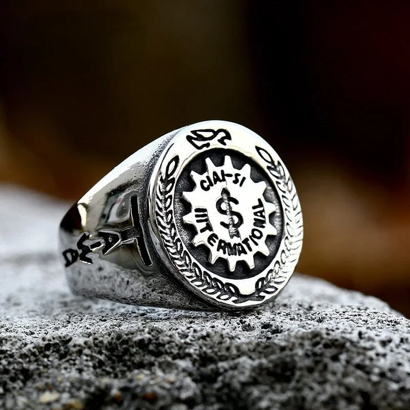 Men's Punk Rune Ring