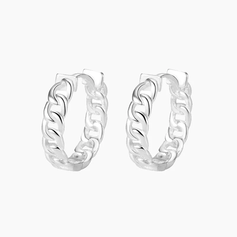 Braided Sterling Silver Earrings