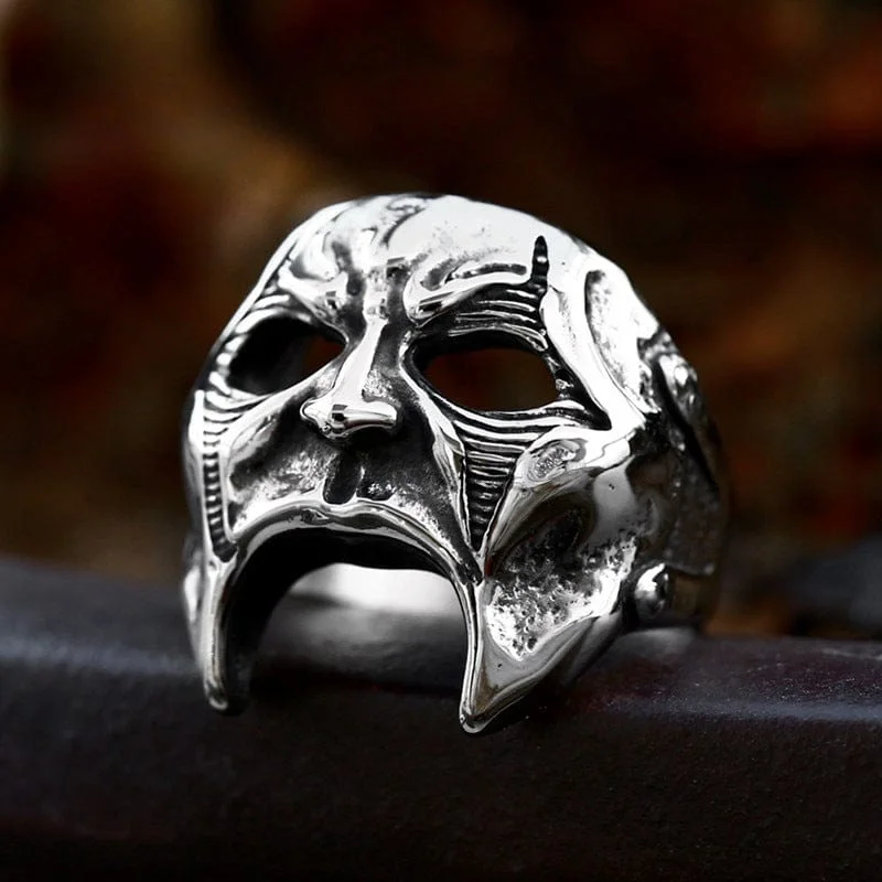 Men's Punk Mask Ring