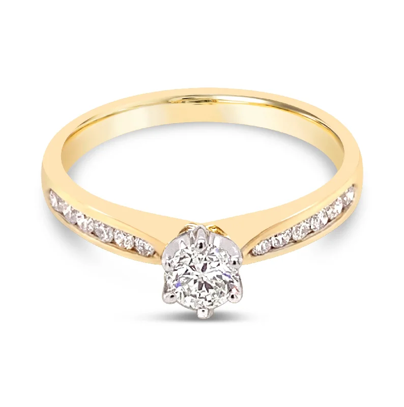 18ct Yellow Gold Diamond Ring 0.50ct