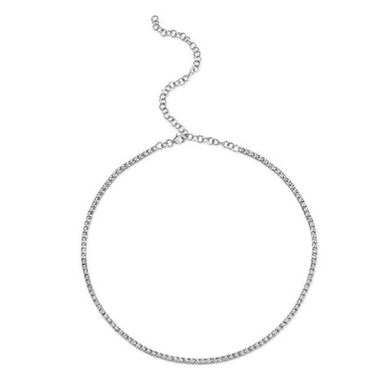 Shy Creation Diamond Tennis Necklace