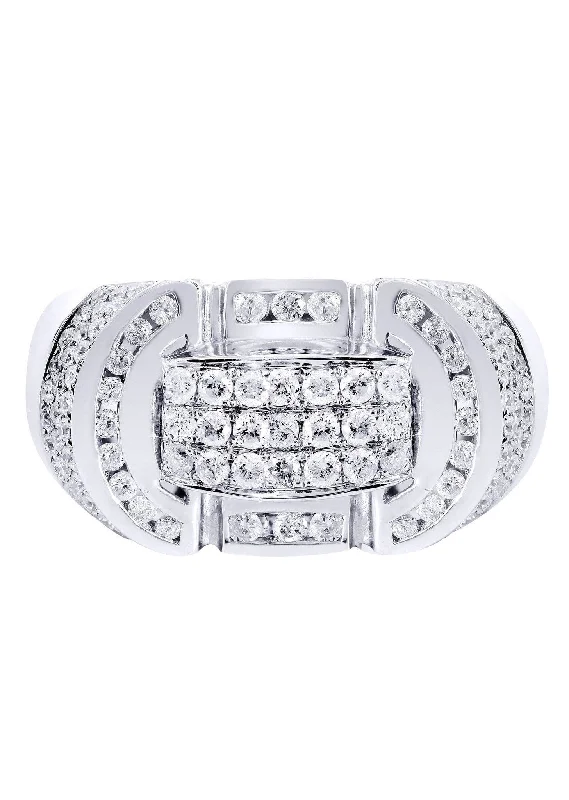 White Gold Pinky Diamond Ring| 1.5 Carats| 14.05 Grams