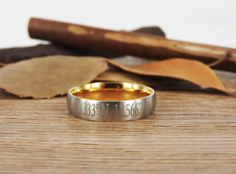 Latitude Longitude Ring, Coordinate Ring, Longitude Latitude, Personalized Ring, Personalized Jewelry,ring coordinates